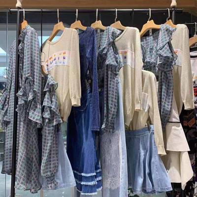 洛唄一20春杭州品牌女裝專柜特賣場貨源廣州三薈服裝批發市場